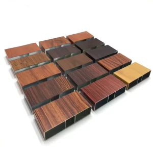 Customized Wood Grain Aluminum Furniture Profile
