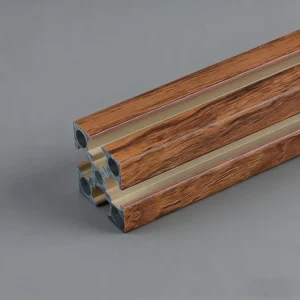 Customized Wood Grain Aluminum Profile Industry Aluminum Window Profile