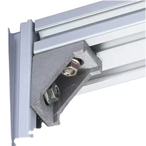 Die Cast Aluminum Silver Corner Bracket For Aluminium Profile