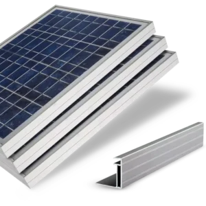 Direct Factory 6000 Series Anodized Silver Aluminum Solar Panel Frame 6000 Series Black Solar Panel Frame