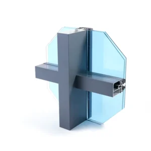 Direct Factory Supply 6063 T5 Curtain Wall Aluminum Profile Horizontal Hidden Thermal Insulated Extrusion for Architecture