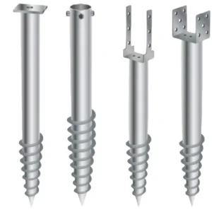 Direct Ground Screw Piles Q235 Solar Mounting Structure Foundation Screw Piles Galvanized Steel Material