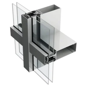 Double Glass Invisible Frame Aluminium Curtain Wall Aluminum Profiles for Wall Panels