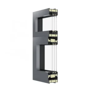 Double Glazed Polyurethane Profile Thermal Insulation Window heat soaked thermally tempered glass HST