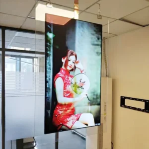 Double Sided Kiosk Indoor Shop Retail Store Video Player Screen Hanging Digital Signage LCD Window Advertising Display