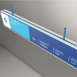 Double Sides Hanging Display Directional LED Illuminated Sign