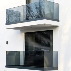 Double Tempered Laminated Frameless Glass Railing Aluminium U Channels for Outdoor Glass Railing Profile Balcony Balustrade