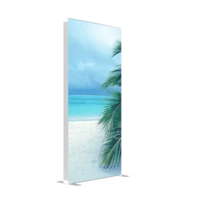 Durable Eco-Friendly Aluminum Profile Waterproof Double-Sided LED Lighting Freestanding Folding Fabric Tradeshow Booth