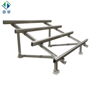 Durable High Strength AL 6005 T5 Anodized Aluminum Photovoltaic Racking System CE Certified 60m s Wind Load Solar Mounting