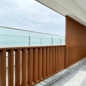 Durable Outdoor Architectural Shading System Powder Coated Weather Resistant Eco Friendly Decorative Aluminum Alloy Vertical