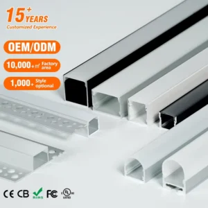 EU Warehouse Aluminum Alloy LED Strip with PC Diffuser Surface Mounted Linear Light for Decorations CRI