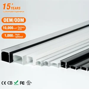 EU in Stock 18mm Width Surface Mounted LED Linear Light Aluminum Channel Aluminium Extrusion Profiles for LED Light