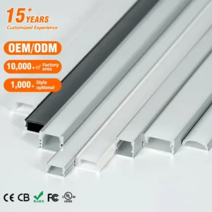 EU in Stock 1m 2m 3m LED Aluminum Profile Ceiling Wall Floor Decorative LED Strip Light Aluminum Extrusion
