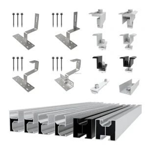Easy Installation Roof Solar Structure Mounting System PV Photovoltaic Accessories Aluminum Solar Mounting Roof Hook