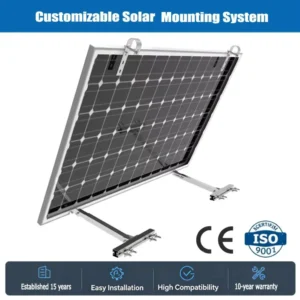 Easy to Install Aluminum Alloy Photovoltaic Bracket Wall Mounted Adjustable Solar Photovoltaic Balcony Mounting Bracket
