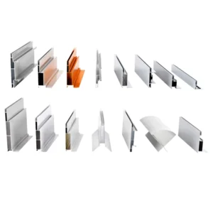 Eco Friendly Durable Aluminum H Code Clip Strip Profile Frame 1.0-2.0mm Thickness For Soft Film Stretch Light Box