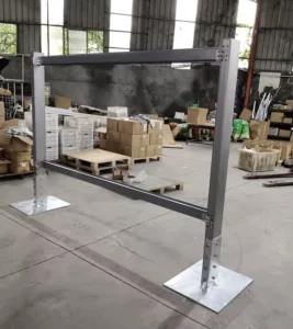 Economic ZAM Vertical Bracket PV Vertical Mounting Structure Solar Fence