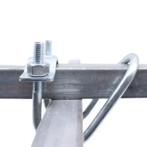 Electro Galvanized U Shaped Clamp Bracket Support Hardware for Solar Photovoltaic Mounting Structure System