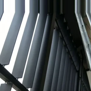 Energy Saving Ventilation Curtain Wall Decorative Facade Cladding Weatherproof Heatproof Aluminum Louver