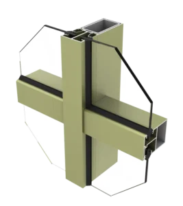 Exposed Frame Curtain Wall Glazing Aluminum Profile Aluminium Impact Extrusion