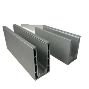 Exterior Balcony Balustrade U Channel Tempered Glass Handrails Frameless Glass Balcony Railing
