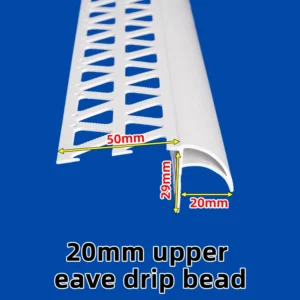 Exterior Wall Cornice Eave Dripping Bar Plastic Corner Bead Profile Eagle Beak Drip Line Outside Corners
