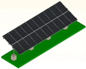 Extreme Environment Rated Single Post Galvanized Steel Solar Panel Mounting Bracket