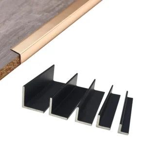 Extruded Decorative L shaped Aluminum Angle Profiles for Wall Corner Decoration and Edge protection