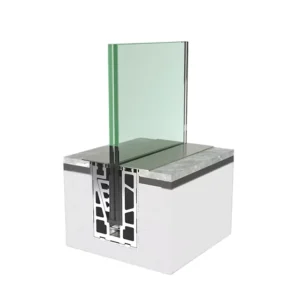 Extruded Profile Aluminum U Channel Balcony Railing U Base Glass for Outdoor Indoor Stairs HandRailling