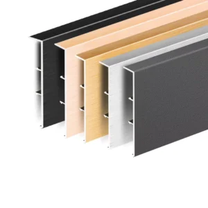 Extrusion Aluminium Skirting Trim Profile Heat Insulation Wall Foot Line Profile Household Interior Decoration Profile
