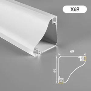 Extrusion LED Wall Washer Aluminum Profile for High Power Outdoor Linear Project
