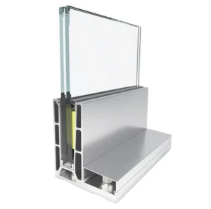 F Type Profile Aluminum Base Shoe LED Glass Railing U Channel Glass Panel for Balustrade