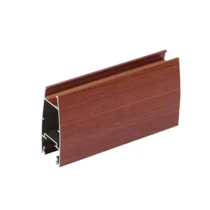 Factory 6000 Series Wood Grain Transfer Finish Powder Coated Aluminum Alloy Square Hollow Profile Tube Bending Cutting Welding