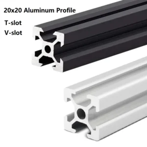 Factory Custom 6063 Anodized T5 20 Extruded Industrial Production Line Material V Shape T Slot Aluminum Extrusions Profile