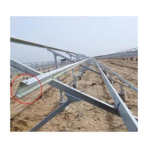 Factory Direct Mini Rail Solar Panel Mounting Structures Ground Mounted Bracket Mounting Rack Anti Corrosion Steel Frame
