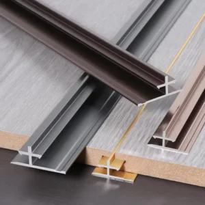 Factory Is Selling aluminum Transition Wall Edge Profiles with Sharp Outer Corner Sealing Strips and Wood Veneer Wall Panels