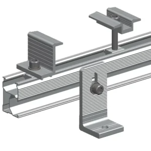 Factory Price Pv Solar Bracket Aluminum Clamps Solar Mounting End Clamp