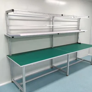 Factory Production Line Assembly Aluminium Alloy Static Free Workbench for Industrial Use