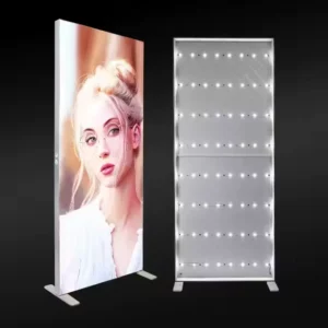 Factory Promotional Exhibition Frameless Backlit LED SEG Tension Fabric Trade Show Stand Advertising Light Boxes Display Trade Show Display
