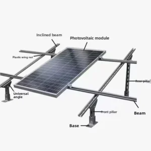 Factory Stock Solar Photovoltaic Bracket C-shaped Aluminum Alloy Steel Channel Zinc-aluminum-magnesium Purlin Accessories