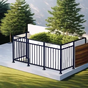 Factory Supply Aluminum Alloy Stair Railing Balustrade Handrail