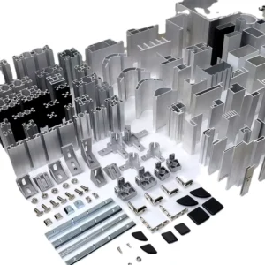 Factory T5 T6 6061 Aluminum Wall Angle Square Round I Shape Aluminum Rail Wood Grain Custom Extrusion Aluminum Profile