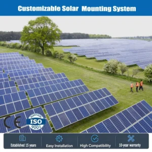 Factory direct Custom Solar Ground-mount Racking Systems Suitable for Industrial Solar Installations
