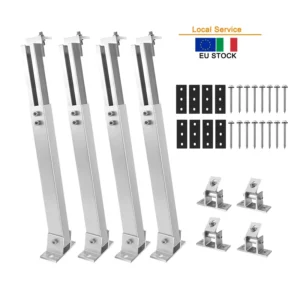 Flat Adjustable Ballasted Solar Panel Racking Tilt Frame Brackets