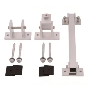 Flat Roof Solar Panel Brackets Aluminum Anodized Adjustable Angle 15-30 Tilt Solar Racking Mounting System