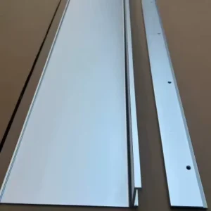 Floating Shelves Aluminum 6063 Brushed Wall Mounted Book Shelves with LED Power Silver Home Use