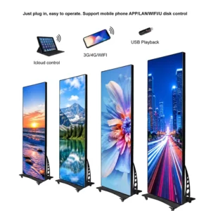Foldable Commercial P2 LED Service Information Display Modern Financial Communication Screen for Bank Insurance Business Hall