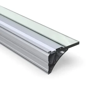 For Supermarket Glass Shelf Lighting Surface Mounting LED Strip Aluminum Extrusion Profile