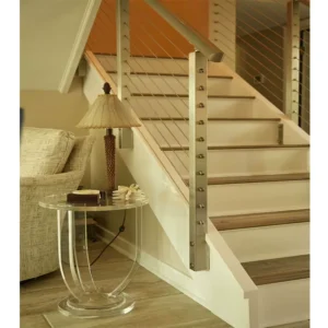 Foshan Factory Modern Interior Wire Balustrade Handrail Systems Stair Stainless Steel Wire Rope Cable Railing