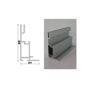 Frameless Extrusion Aluminum Silver Anodized Finish Hanging Wall Display SEG Tension Fabric LED Light Box Profile